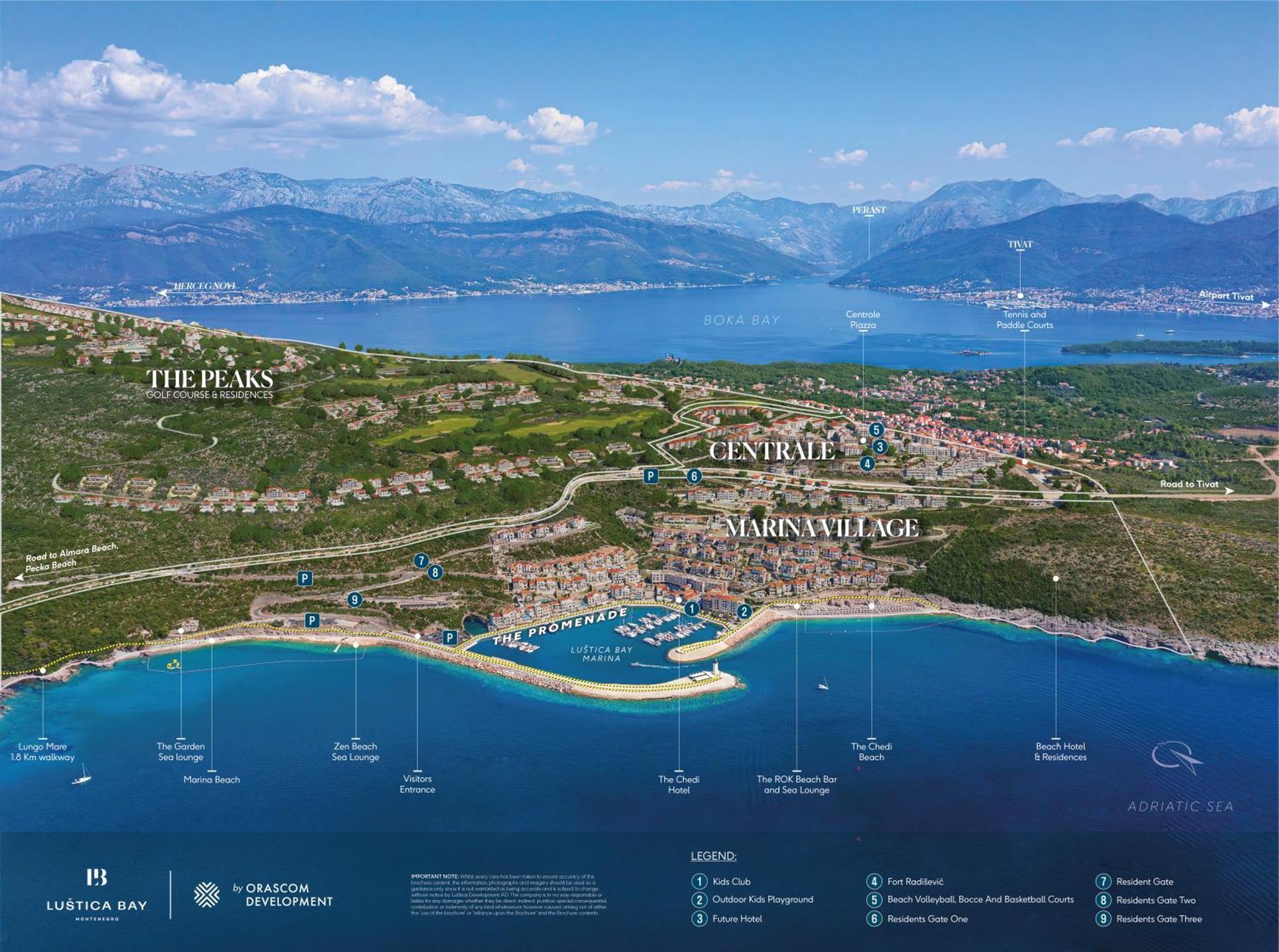 Апартаменты Lustica Bay Тиват Экстерьер фото